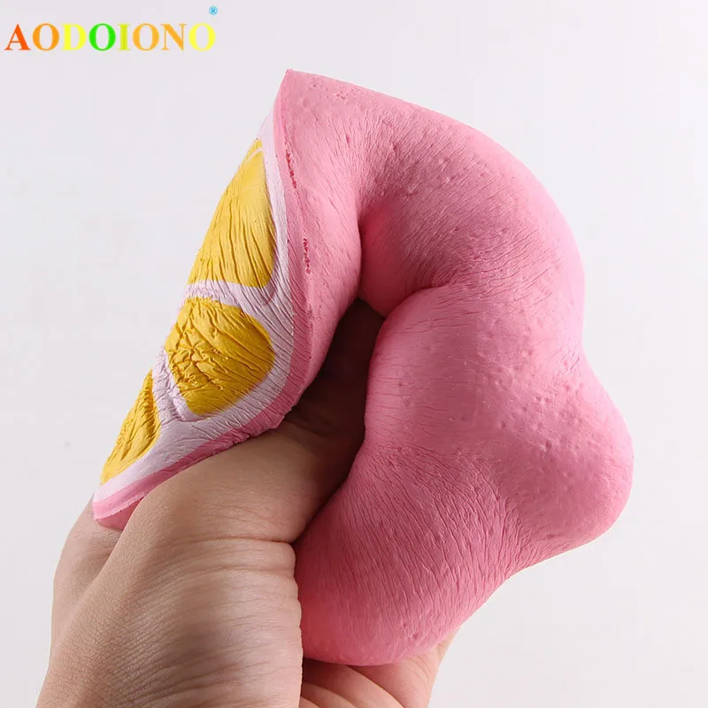 12 см лимон Squishy фрукты Jumbo медленный рост Squishies Ароматические Подвески Kawaii Squeeze