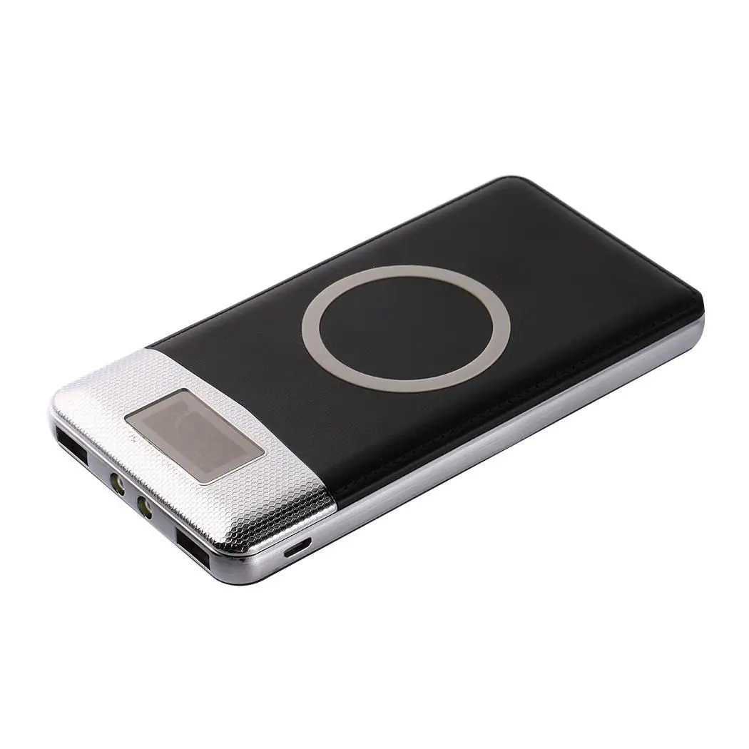 Портативный двойной Беспроводное зарядное устройство с USB 30000 зарядным