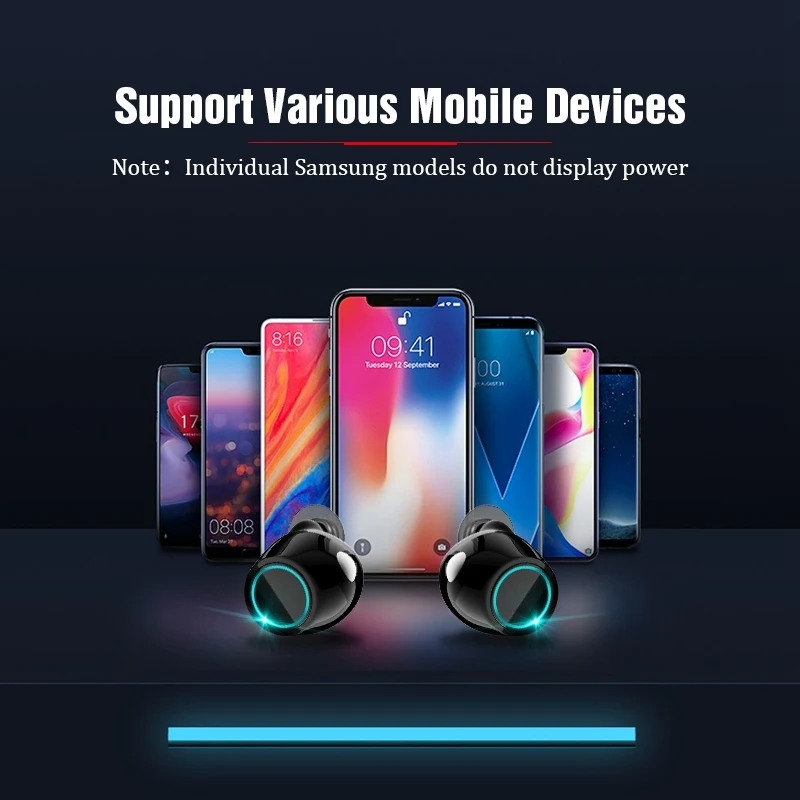 Мини Спортивные беспроводные наушники Bluetooth гарнитура Tws 5 0 наушники-вкладыши для