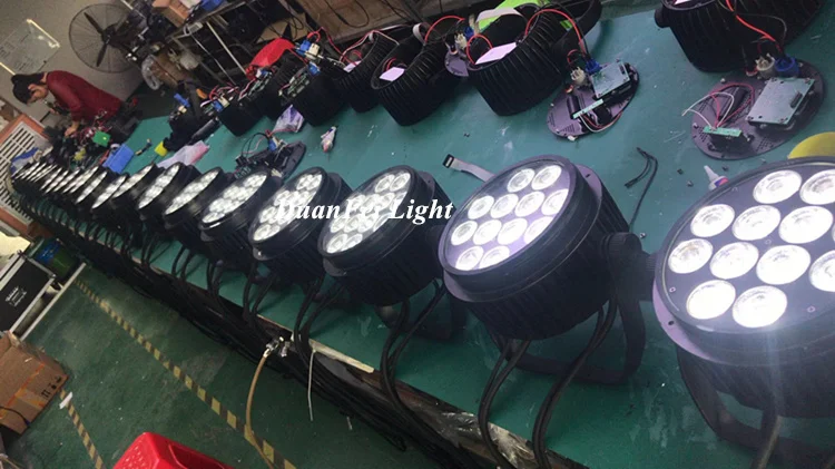 48 шт./лот сверхъяркий китайский par led 12x18 Вт 6 в 1 64 stage light IP 65 rgbwa uv|Эффект освещения