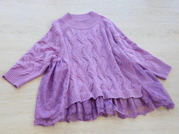 DEAT 2020 new spring fashion women round neck batwing sleeves knits patchwork female Sweater Cloak loose top WD82014 | Женская одежда