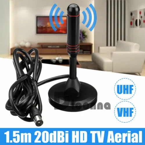 100 Miles Portable TV Antenna Aerial DVB-T Best High Definition Digital Freeview | Электроника