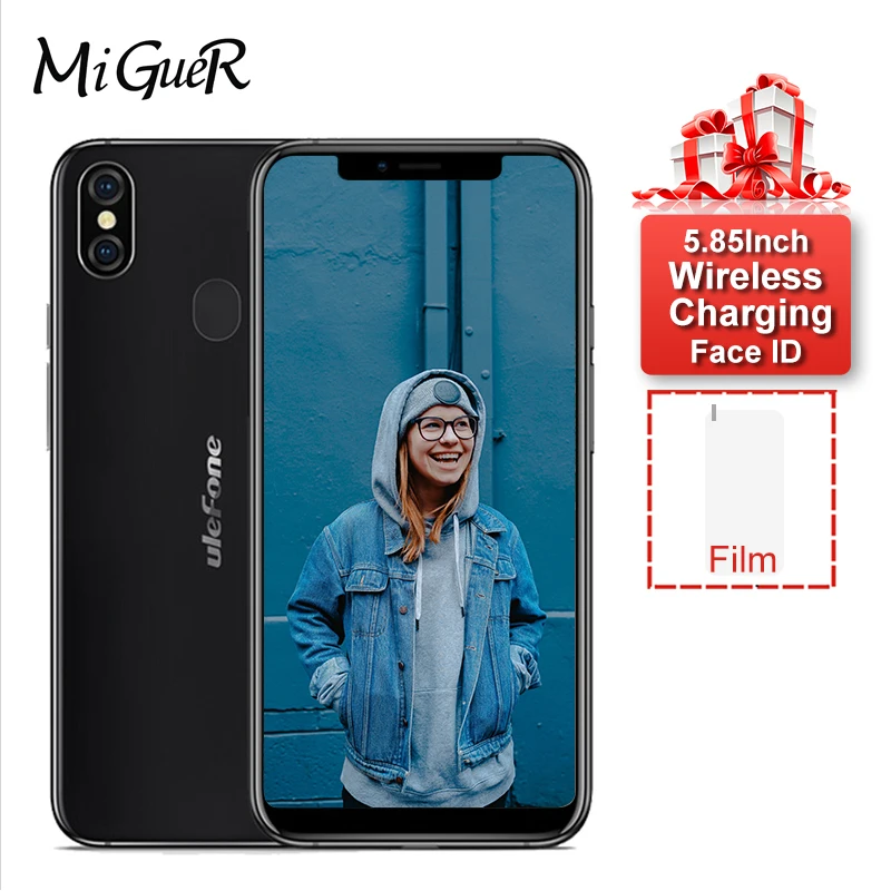 Ulefone X Face ID Беспроводная зарядка 5 85 &quotHD + Android 8 1 MT6763 Восьмиядерный 4 Гб 64 двойная