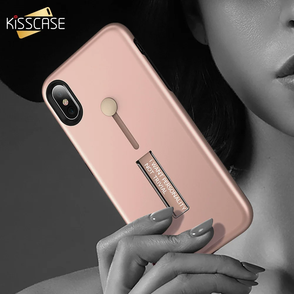 KISSCASE кольцо подставка держатель чехол для iPhone X 10 8 7 6S 6 Plus крутой ПК ТПУ Телефон 5 5S