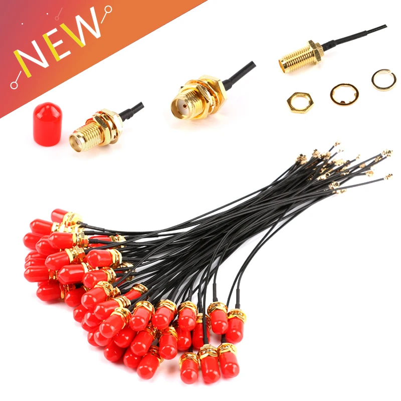 5PCS 15CM SMA Straight JACK TO IPEX FEMALE connector RF Pigtail cable uFL/u.FL/IPX Antenna adapter wire for WIFI/GSM/GPS