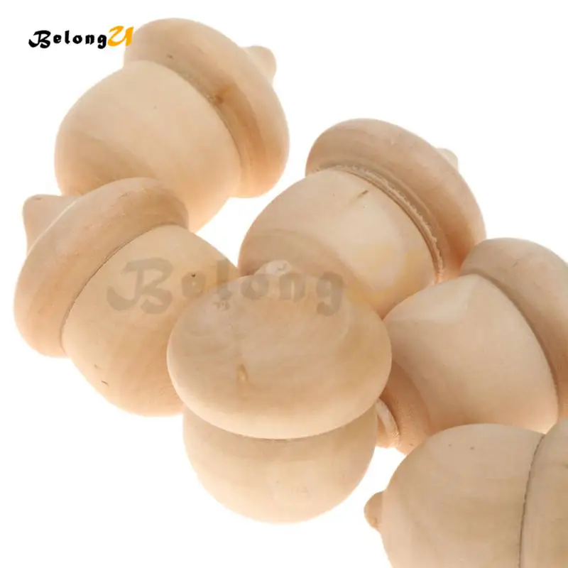 10 шт. желуди деревянная игрушка Сделай Сам необработанное искусство ремесла