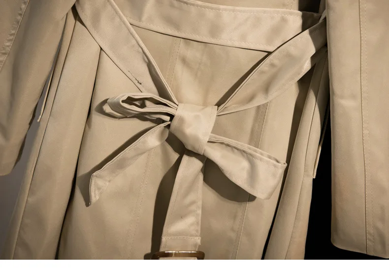 BIUZKO тонкие ленты Тренч пальто весенние женские повседневные офисные европейские