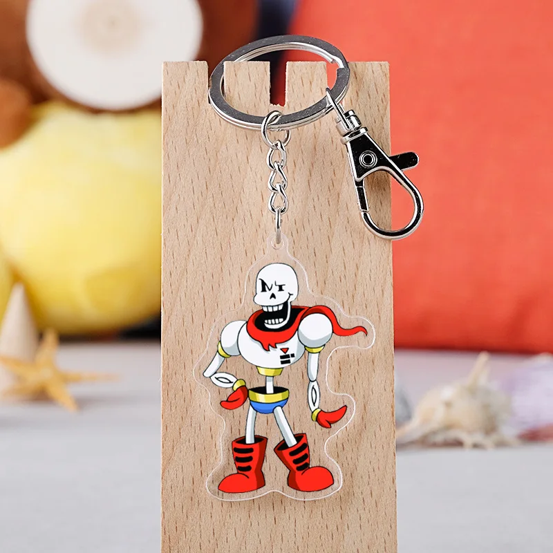 Игровой Косплей Undertale модный акриловый брелок с рисунком Санс череп скелет