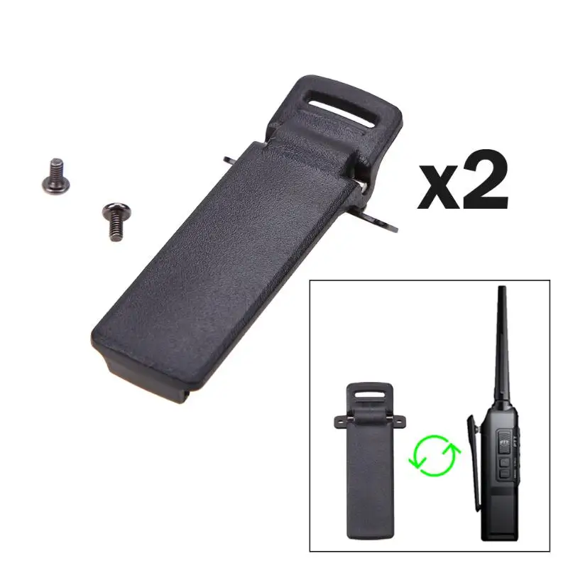 2 шт. иди и болтай Walkie Talkie “иди запасные части задняя Зажим для ремня Baofeng