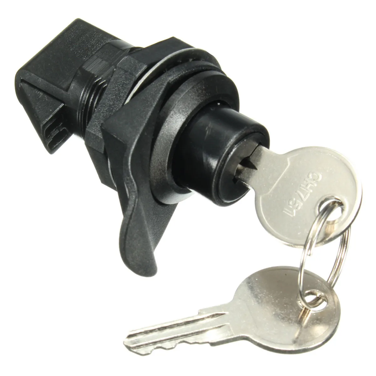 

1 Set Push Button Latch Plastic with Key For Motorcycle Boat Glove Box Black
