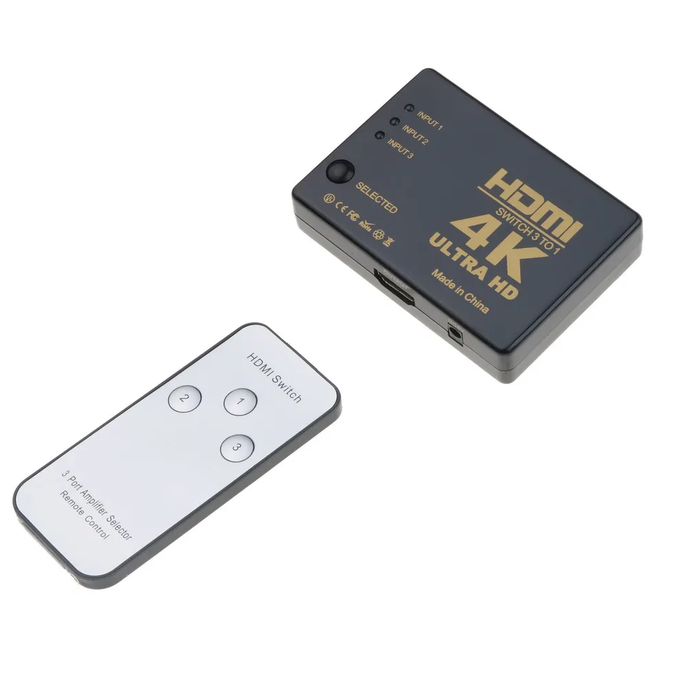 Коммутатор-разветвитель HDMI 5 в 1 4K портов 3D формат с ИК-пультом дистанционного