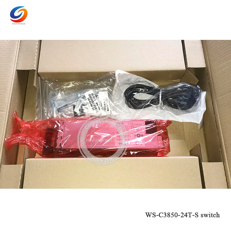 Хорошая цена WS-C3850-24T-S VLAN коммутатор гигабитная сеть ethernet 3850 24 порта данных IP база