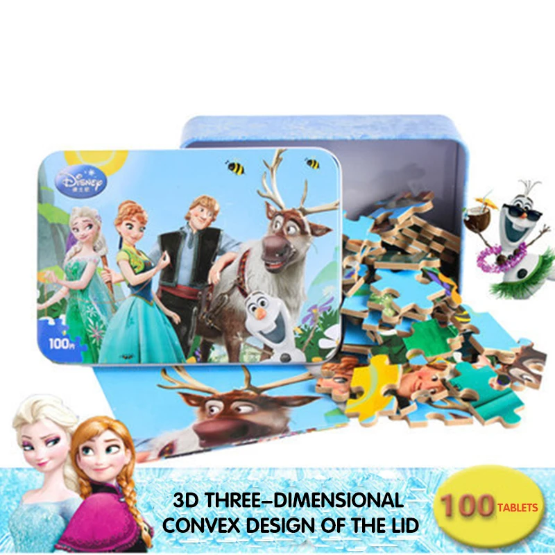 Новые модные анимационные Пазлы Disney 2021 пазлы из ледяного дерева Детские