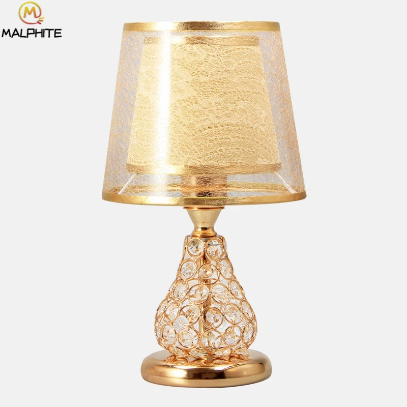 Современные светодиодные хрустальные настольные лампы Lustre для чтения учебный