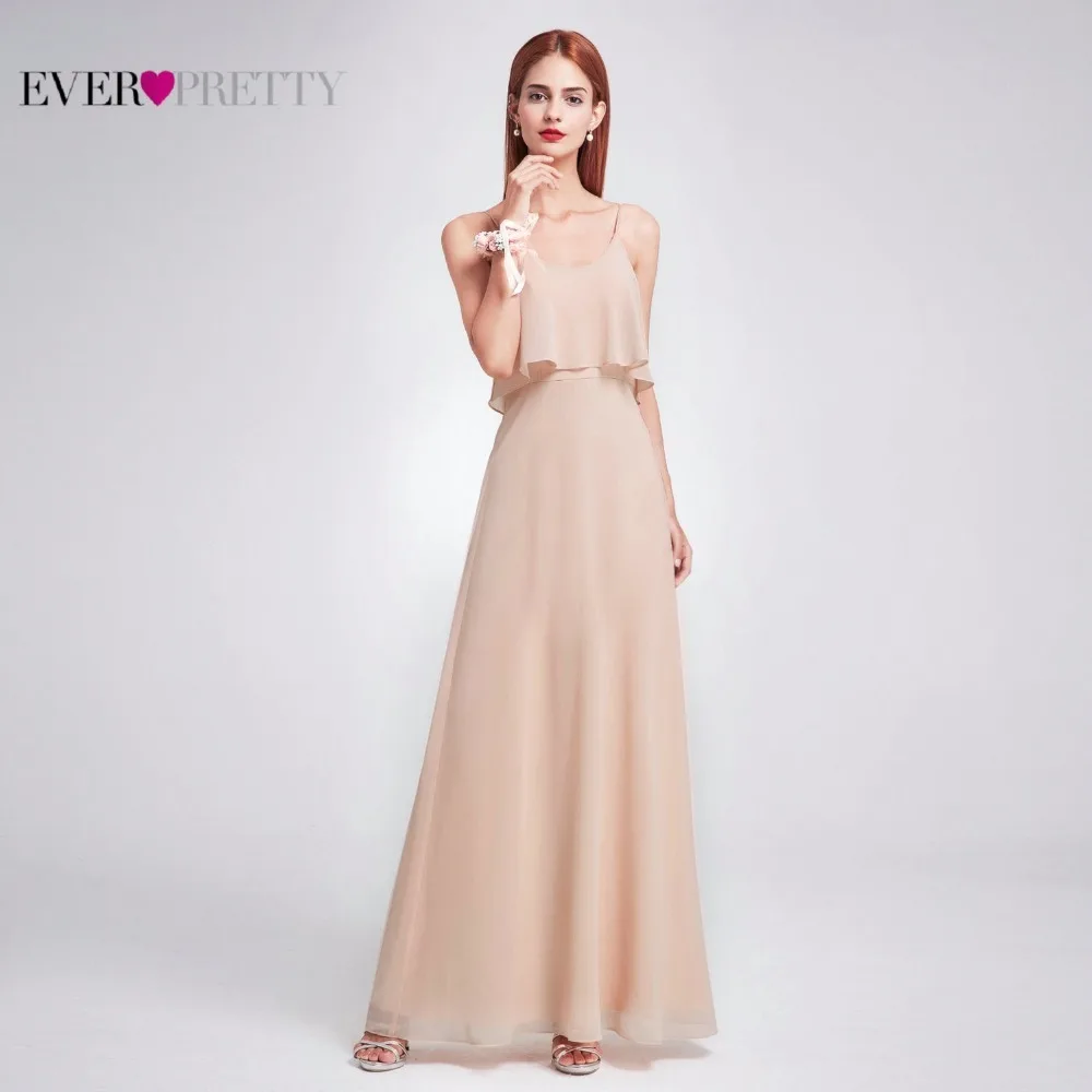 Простое шифоновое платье подружки невесты Ever Pretty EP07131 сексуальное