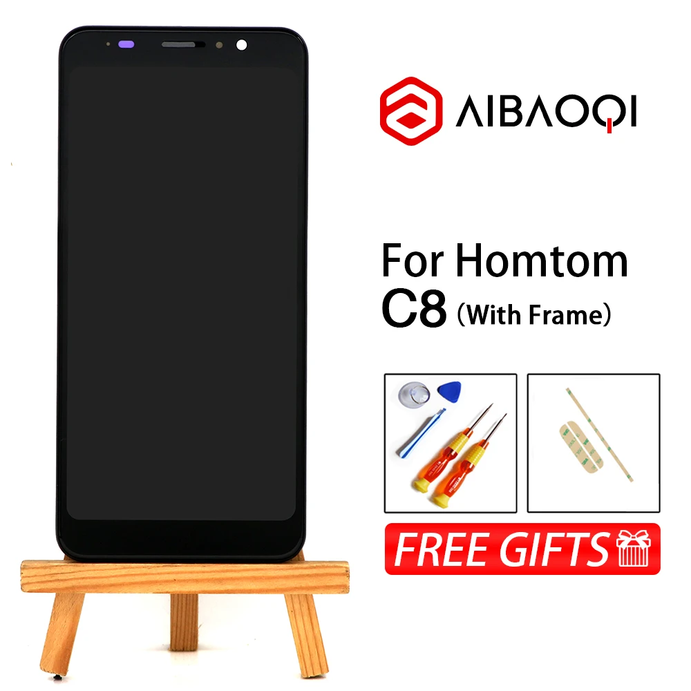 AiBaoQi новый оригинальный 5 дюймовый сенсорный экран + 1280x640 ЖК дисплей рамка в сборе