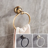 antiqueblackwhite wall mounted round towel ring classic bathroom towel holder bathroom accessories