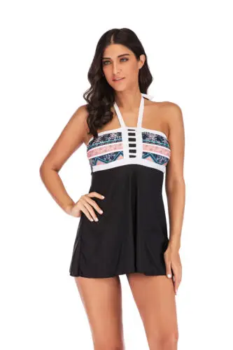 Летнее женское бикини пуш ап с лямкой через шею Цельный купальник купальное боди