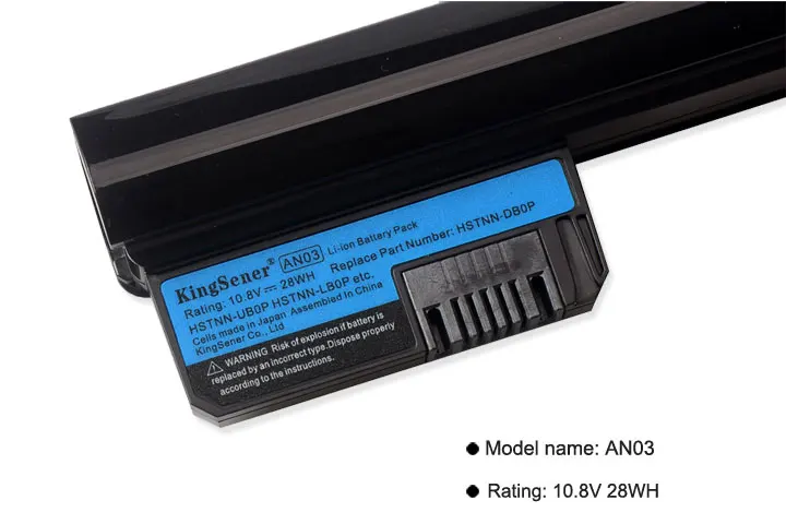 KingSener Новый AN03 AN06 Аккумулятор для ноутбука HP Mini210-1125TU 1023TU 1098TU 1082TU 1050TU 1051TU HSTNN-UB0P/LB0P
