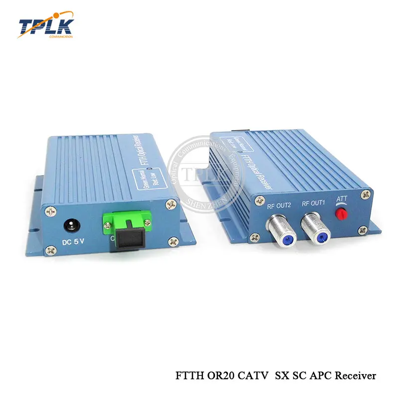 10 шт. FTTH OR20 CATV SX SC APC приемник с 2 выходными портами WDM волоконно-оптический