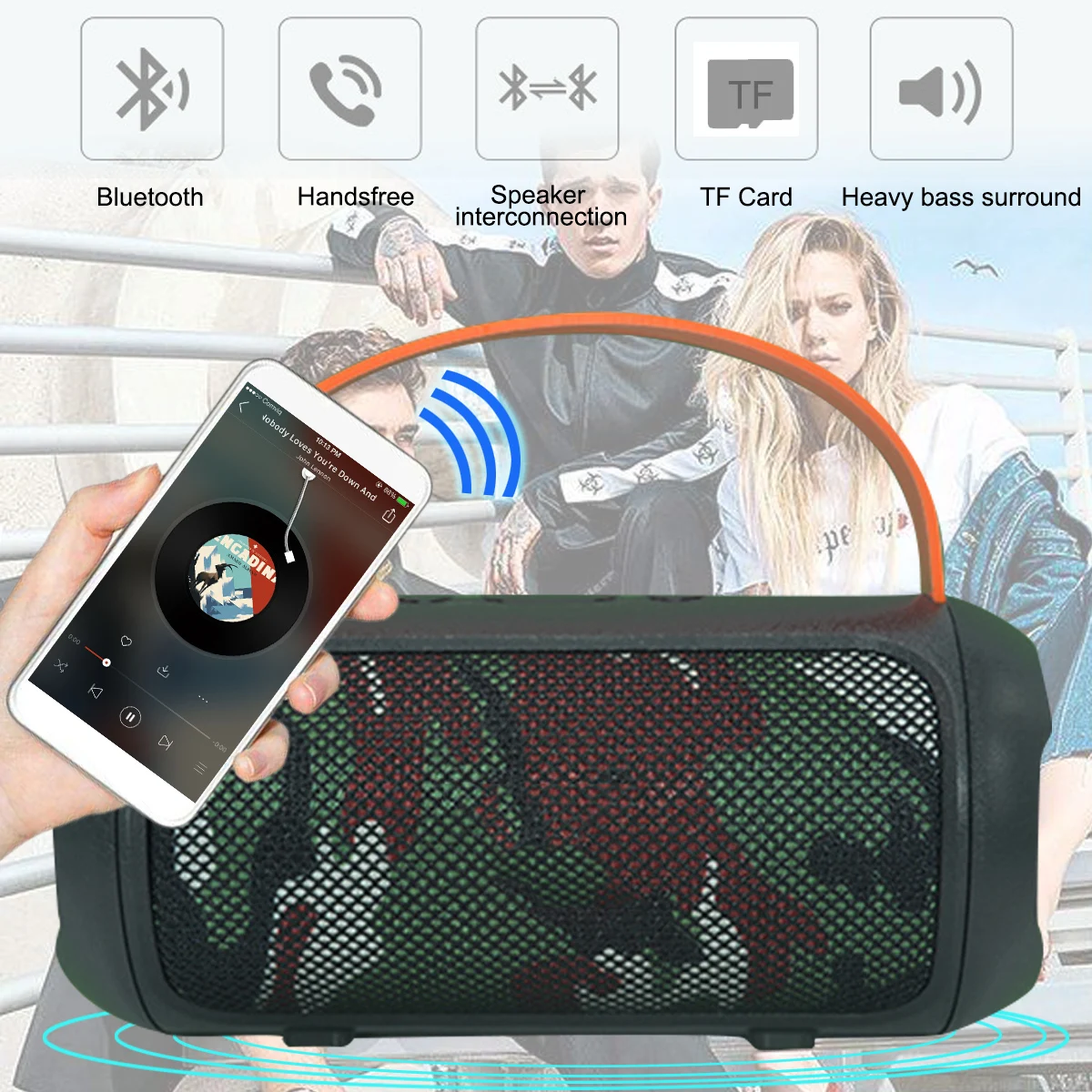 Новый накладной динамик беспроводной мобильный телефон Bluetooth Портативный