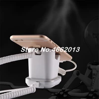 10 pcslot mobile phone security display stand alarm holder cellphone anti theft base for retail apple and andriod shop