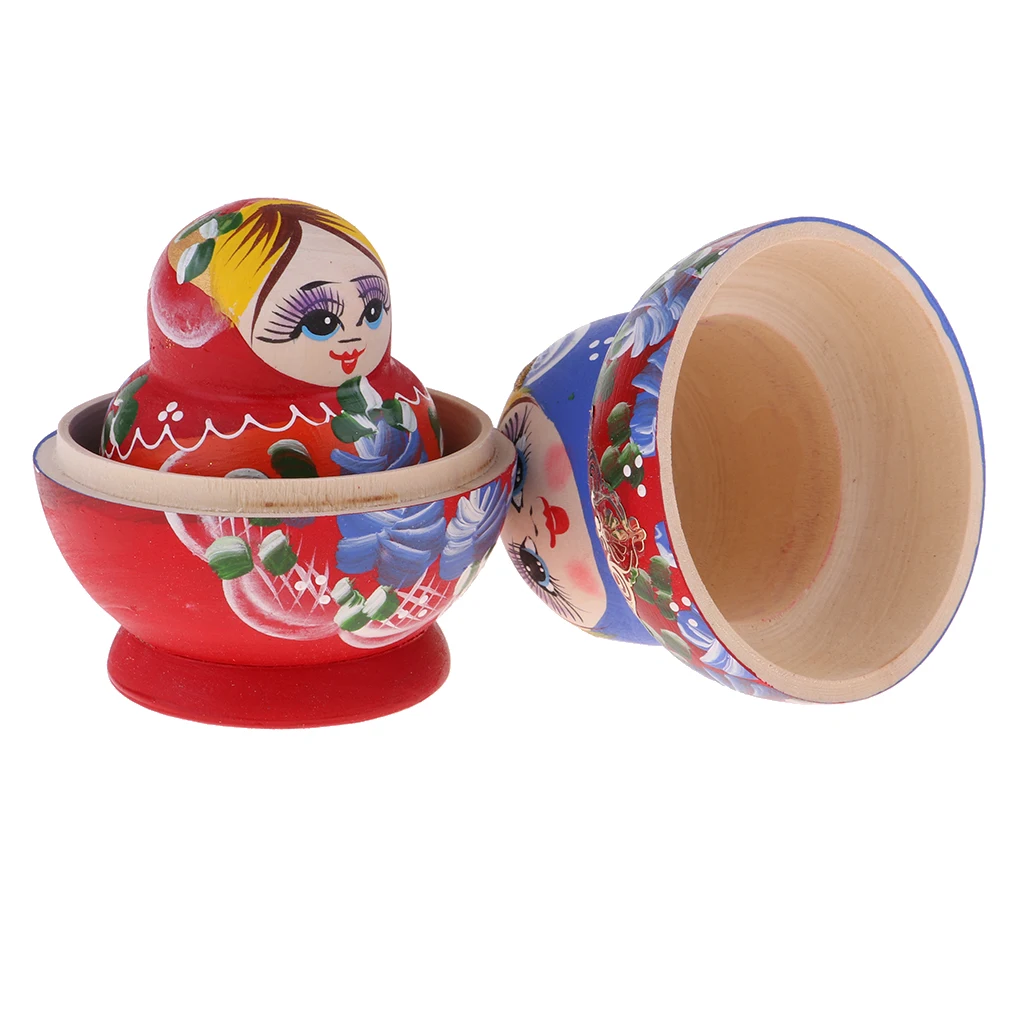 Разноцветная Русская Матрешка ручной работы деревянная матрешка складные куклы