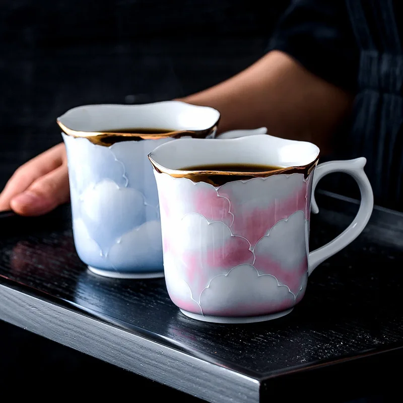 Handmade Ceramic Coffee Mug Japan Style Water Milk Tea Cups Mugs Birthday or Wedding Gift | Дом и сад