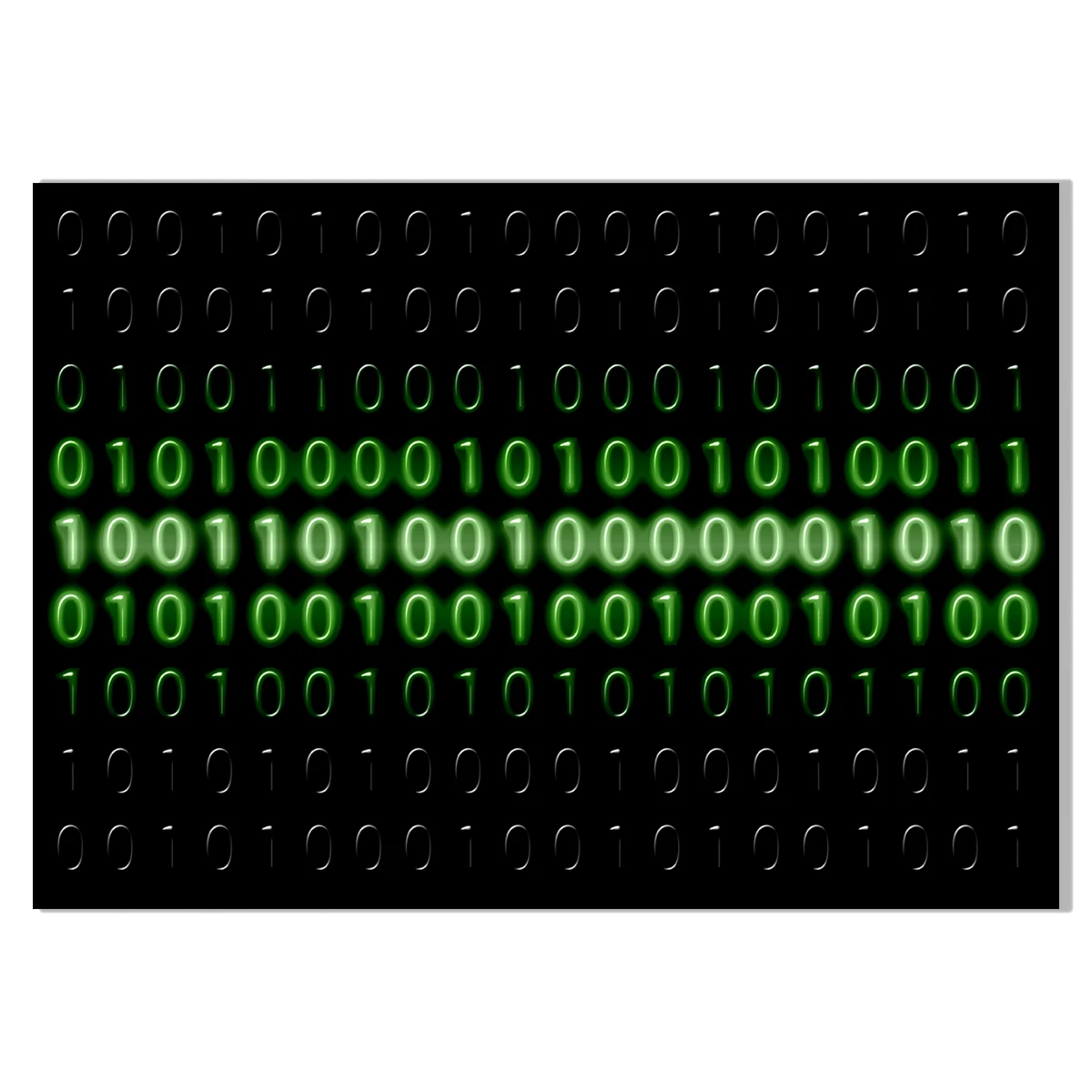 Binary System Code Creative Canvas Poster Picture Office Business Art Decoration | Дом и сад