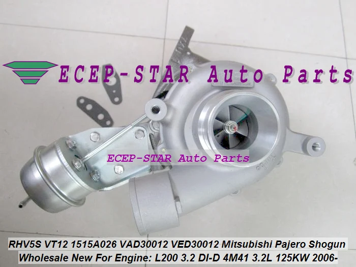 Турбокомпрессор Turbo RHV5 1515A163 VT13 1515163 1515-A163 для Mitsubishi Pajero V80 V90 Shogun L200 3 2 4 M41 л 125 кВт |