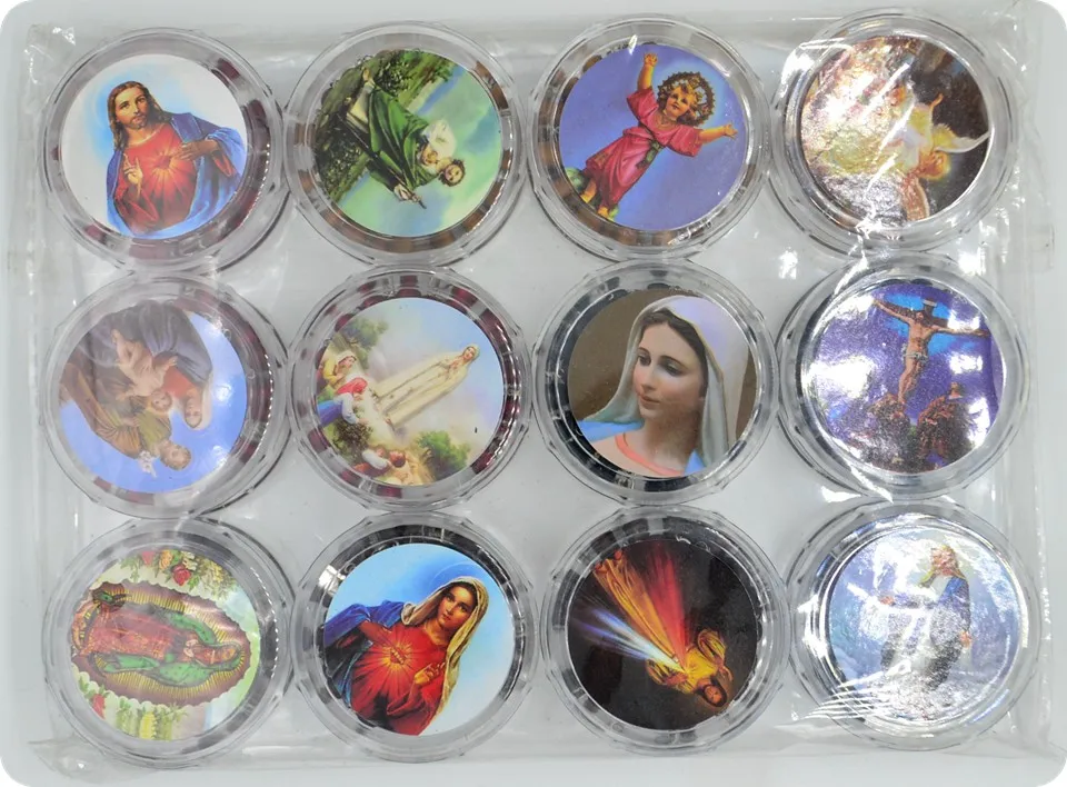 12x Смешанные цвета розы Ароматные Духи деревянные четки бусины INRI Jesus крест кулон