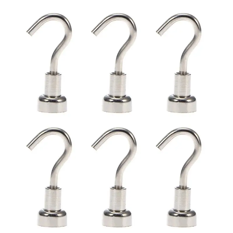 OUNONA 10pcs Heavy Duty Strong Magnetic Hooks for Storage and Organization Home Kitchen Accessories | Дом и сад