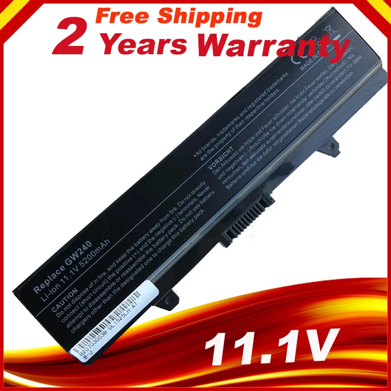 HSW 6cell Аккумулятор для ноутбука Inspiron 1525 1526 1545 Dell 312 0625 C601H GW240 Vostro 500 HP277