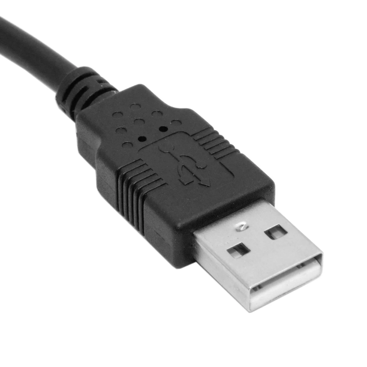 

USB 2.0 A Male to B Male A/B M/M Printer Scanner HDD Cable 1.5m 0.5m Black Down angled 90 Degree