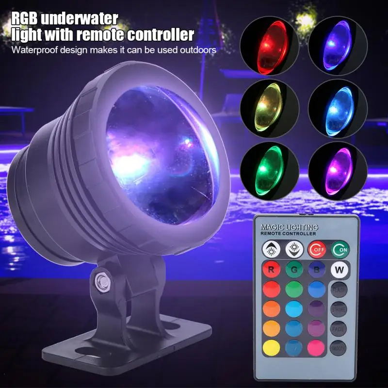 RGB LED водонепроницаемый светильник для бассейна подводный свет многоцветный