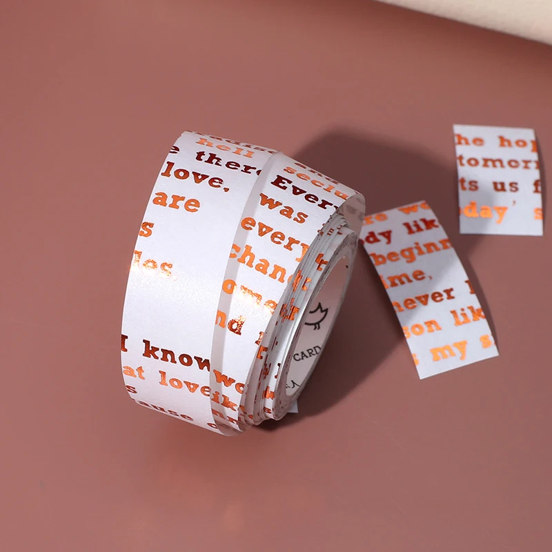 15 мм * 5 м Ретро предложение любовь письмо золото Васи клейкие ленты наклейки