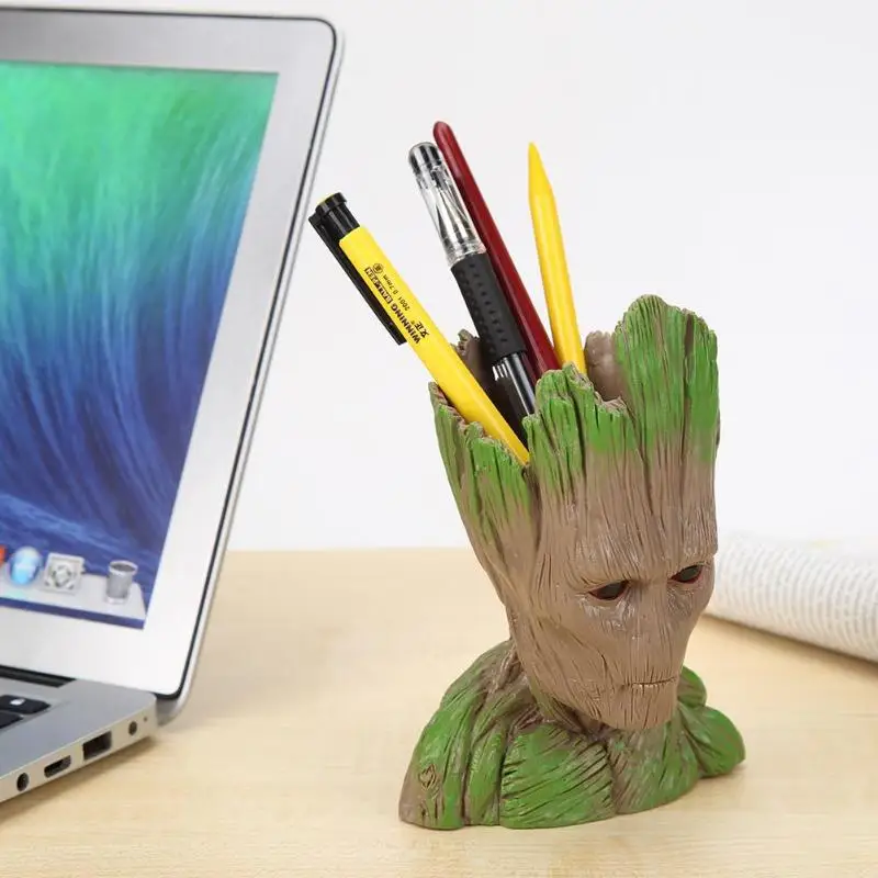 Цветочный горшок модная виниловая ручка для детского Groot растений цветочный