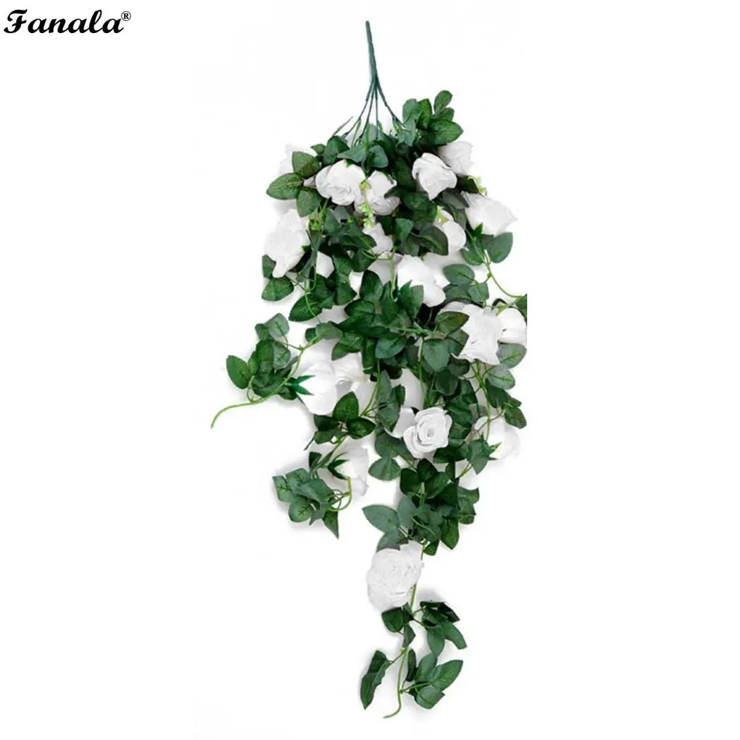 Имитация цветка розы подвесной ротанговый дома повседневное 30 см/12 дюймов