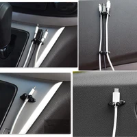 new sale car storage cable clamp stickers for honda civic accord crv fit renault peugeot 307 206 407 308 406 citroen accessories