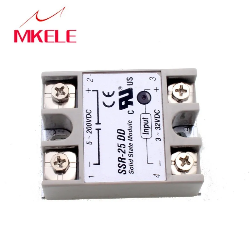 IMC Горячий Новый пластиковый металлический твердотельный реле SSR DC 25A 3 32VDC/5 60VDC|ssr