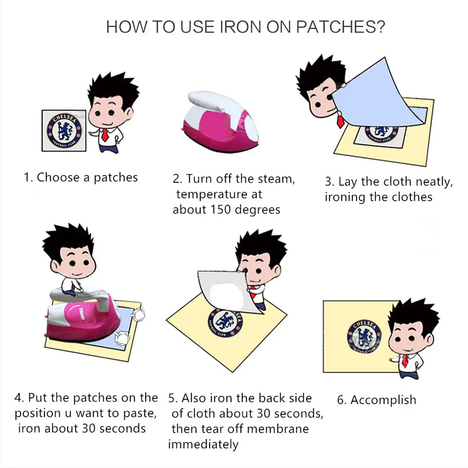 Патчи для одежды с вышивкой утюгом маленькие/Большие патчи
