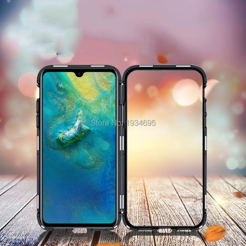 HUAWEI Mate 20 Pro Magnetic Adsorption Case Ultra Phone For Huawei X Magnet Tempered Glass |