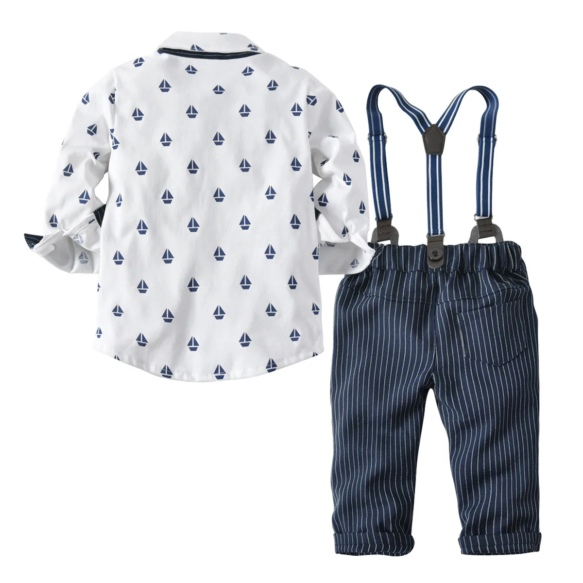 Baby long sleeve shirt set autumn and winter new male baby gentleman pants three-piece | Детская одежда и обувь