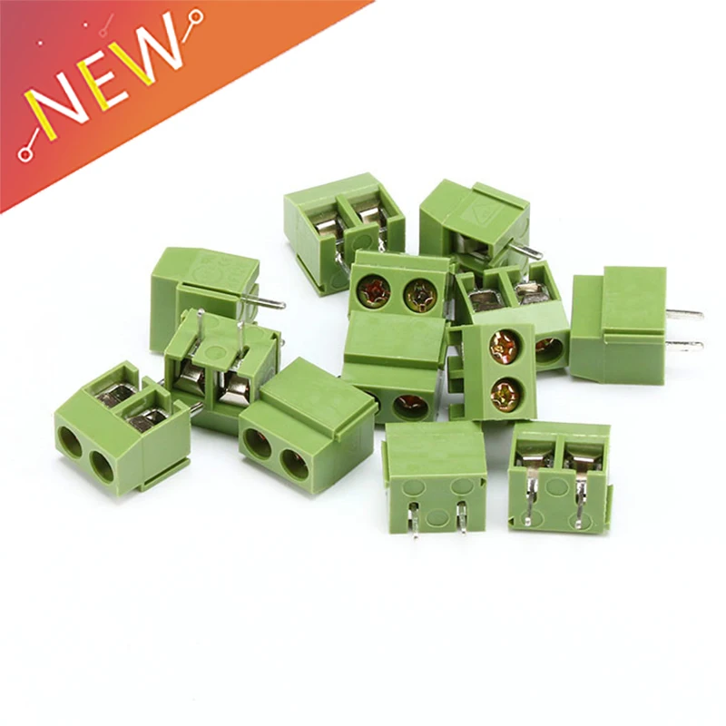 10Pcs/Lot KF126-5.0-2P KF126 2Pin 5.0mm Straight Pin PCB Screw Terminal Block ROHS 250V/8A | Обустройство дома