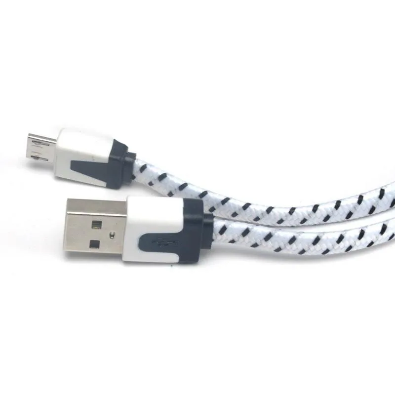 Electronics Date Cable V8 Connector 3Ft Rope Micro-Usb Charge Sync Data Cord For Cell Phone Flat Wire Line Cables | Электроника