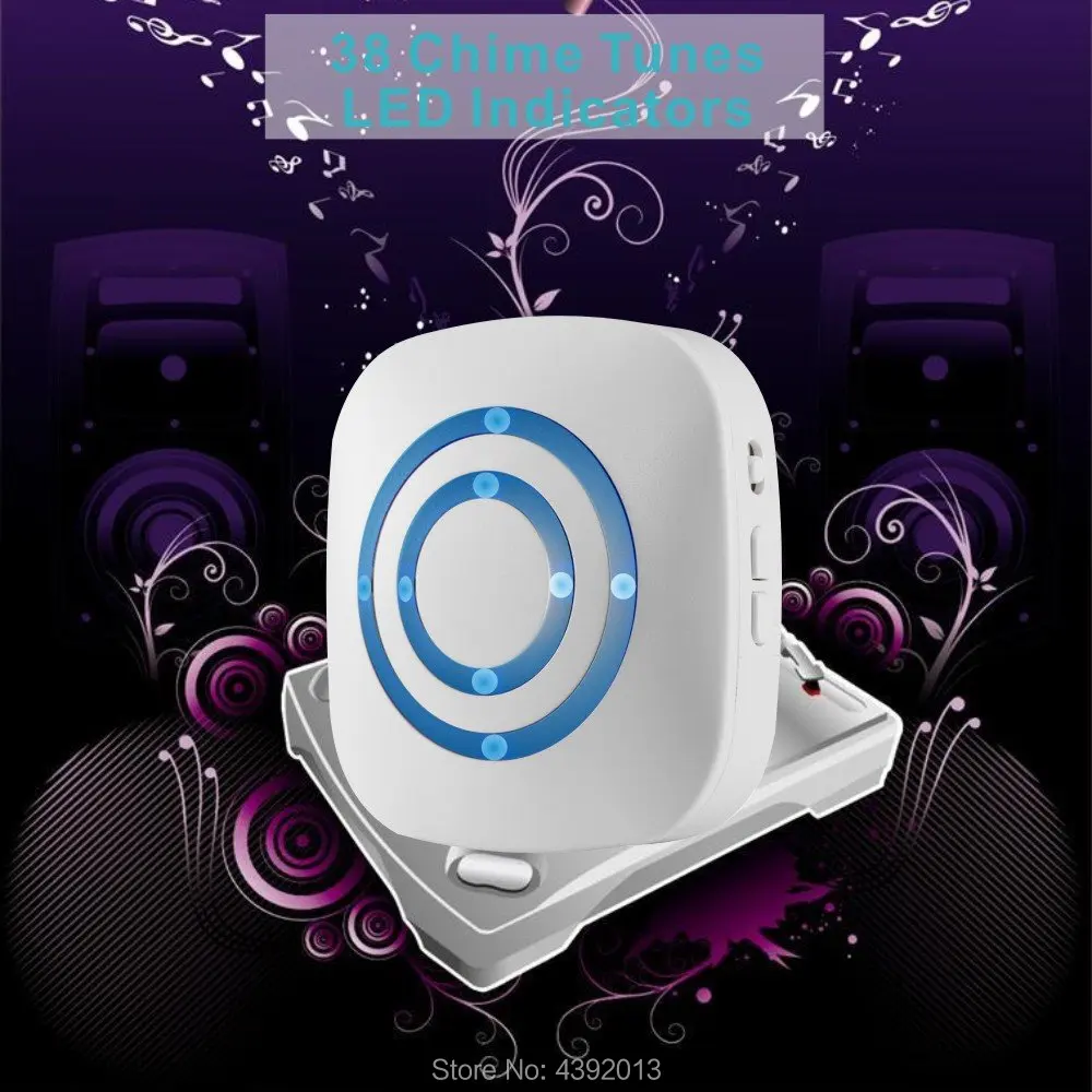 

Motion Sensor Alarm System, Wireless Home Security Driveway Monitor Alarm, Motion Sensor Detector Alert 38 Chime Tunes