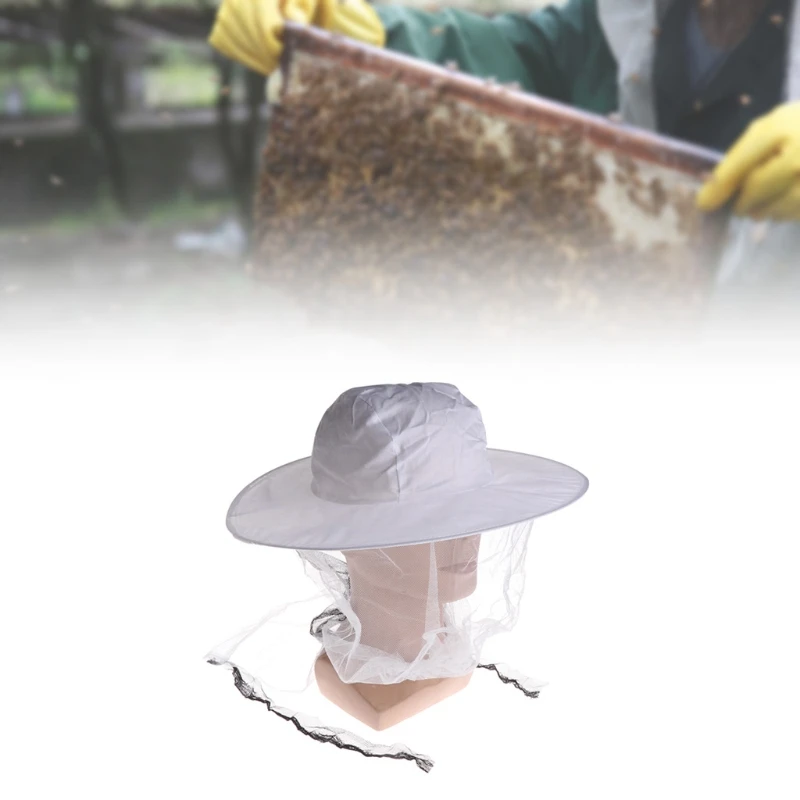 Bee Hat Protection Mosquito Bite Outdoor Camping Net Head Face Protector Cap Beekeeping Supplies | Спорт и развлечения