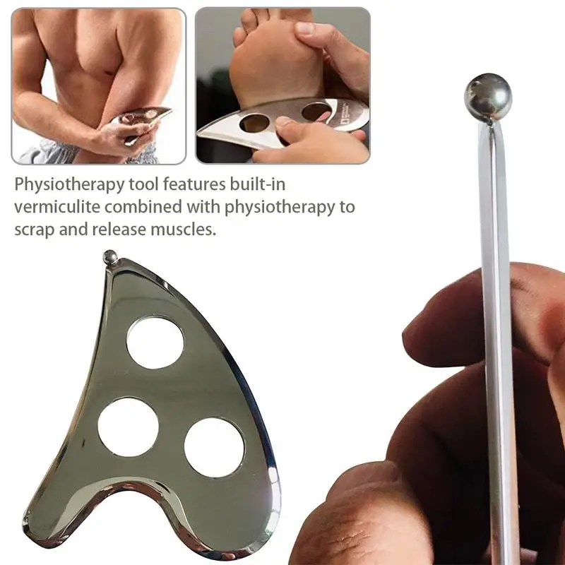 304 нержавеющая сталь Myofascial релиз инструмент Спортивная забота о мышцах массажные