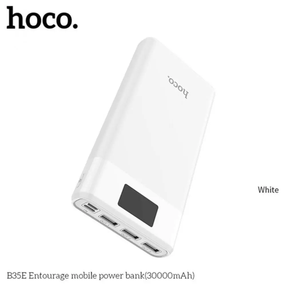 HOCO power Bank 30000 мАч три порта портативное зарядное устройство для iphone Xiaomi мобильный