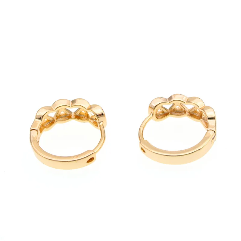 

2Pair/Lot Small Hoop Earings Women Jewelry Nigerian Gold Earrings Friend Oorbel Brinco Ouro Accesorios Mujer Kupe Kolczyki E0204